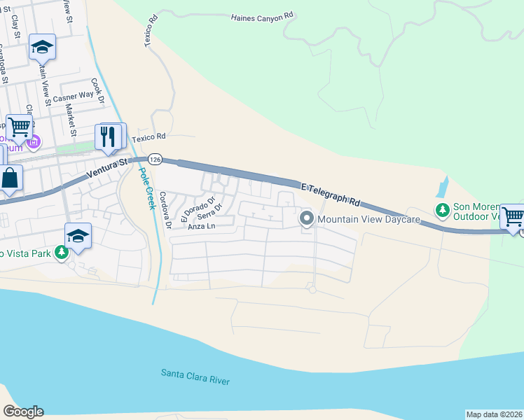 map of restaurants, bars, coffee shops, grocery stores, and more near 300 Primrose Street in Fillmore