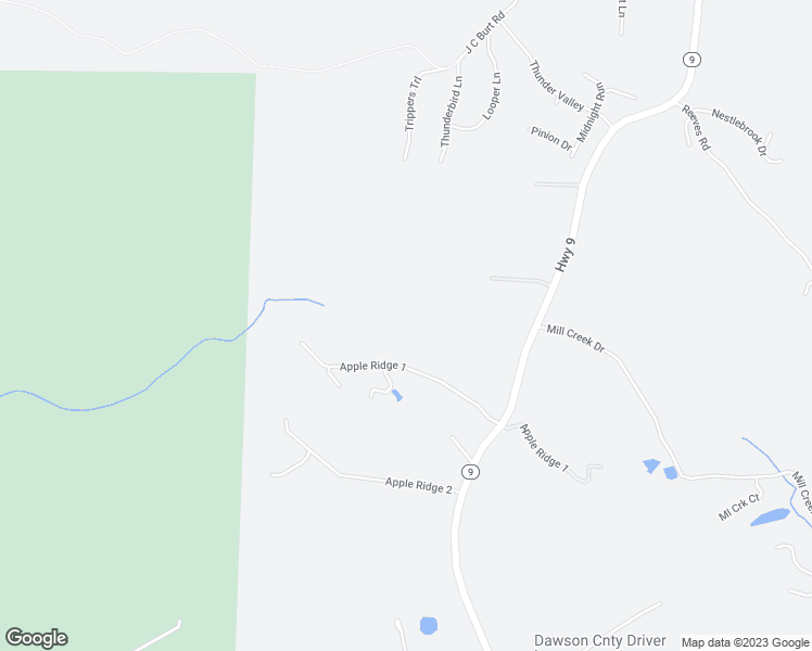 map of restaurants, bars, coffee shops, grocery stores, and more near 248 Apple Ridge 1 in Dawsonville