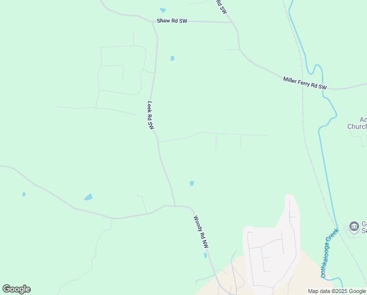 map of restaurants, bars, coffee shops, grocery stores, and more near 161 Bowdoin Lane in Adairsville