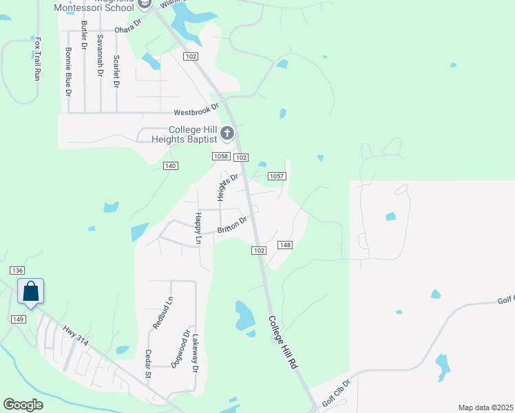 map of restaurants, bars, coffee shops, grocery stores, and more near 10 County Road 1080 in Oxford