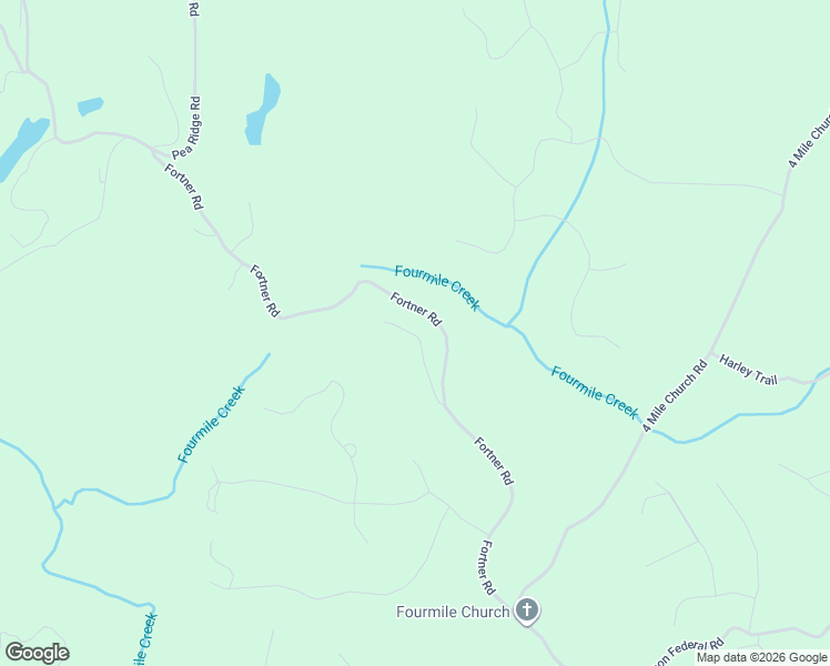 map of restaurants, bars, coffee shops, grocery stores, and more near 4018 Fortner Road in Ball Ground