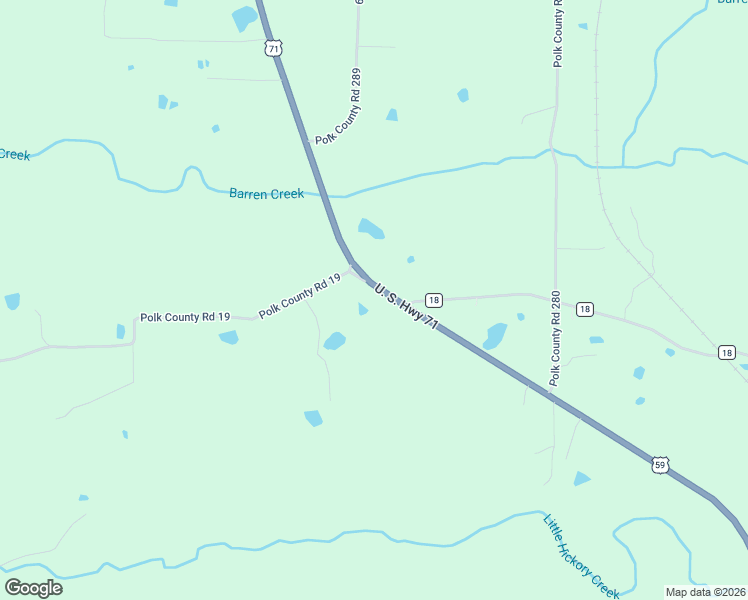 map of restaurants, bars, coffee shops, grocery stores, and more near 6088 U.S. 71 in Cove