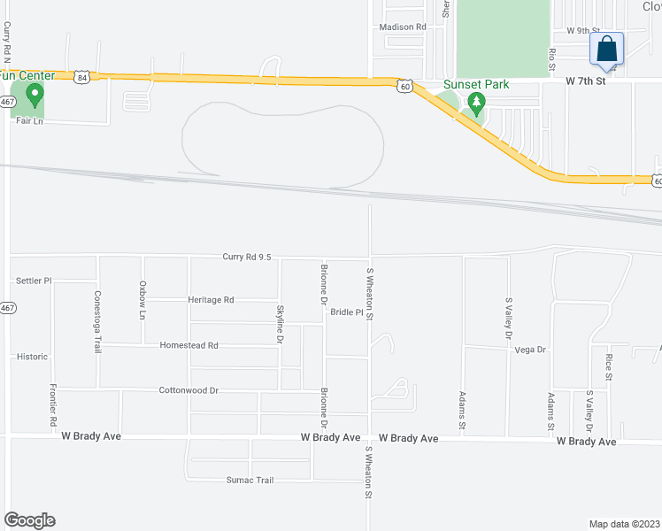 map of restaurants, bars, coffee shops, grocery stores, and more near 101 Brionne Drive in Clovis
