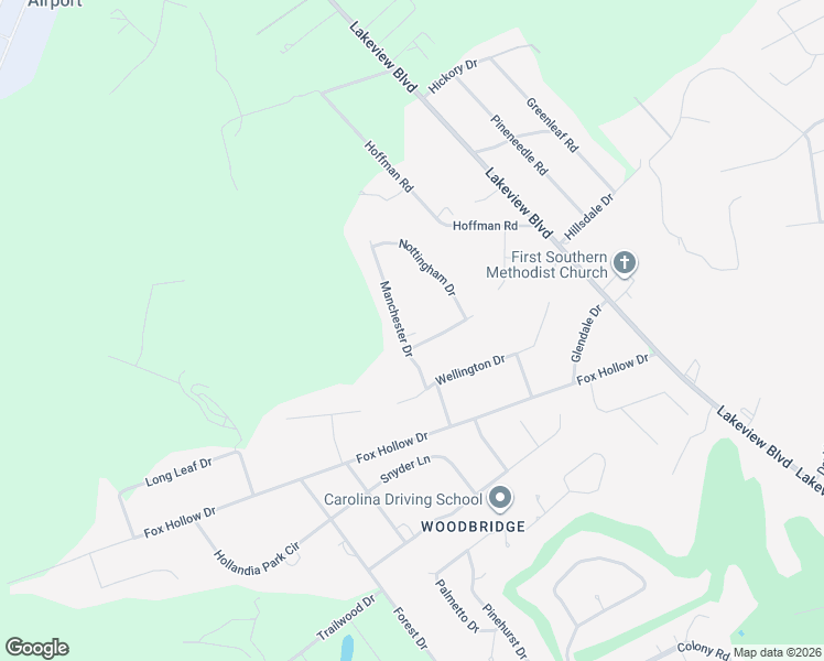 map of restaurants, bars, coffee shops, grocery stores, and more near 1476 Manchester Drive in Hartsville