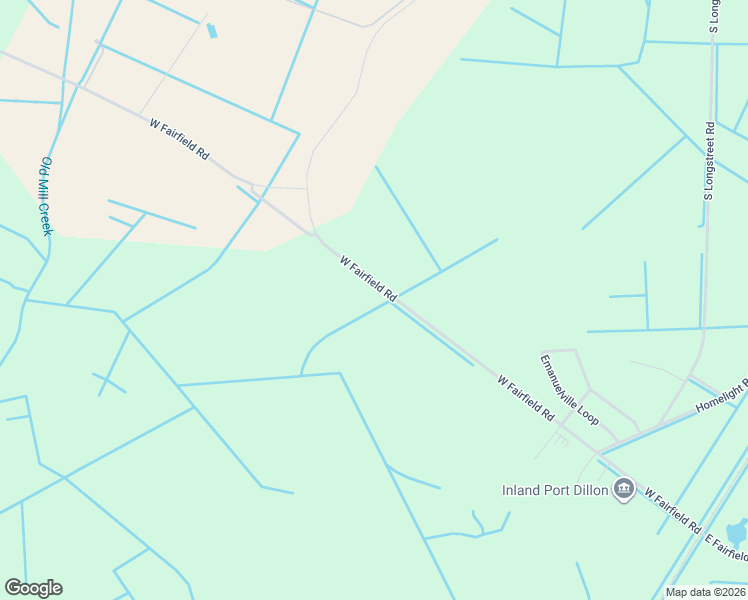 map of restaurants, bars, coffee shops, grocery stores, and more near 507 West Fairfield Road in Dillon