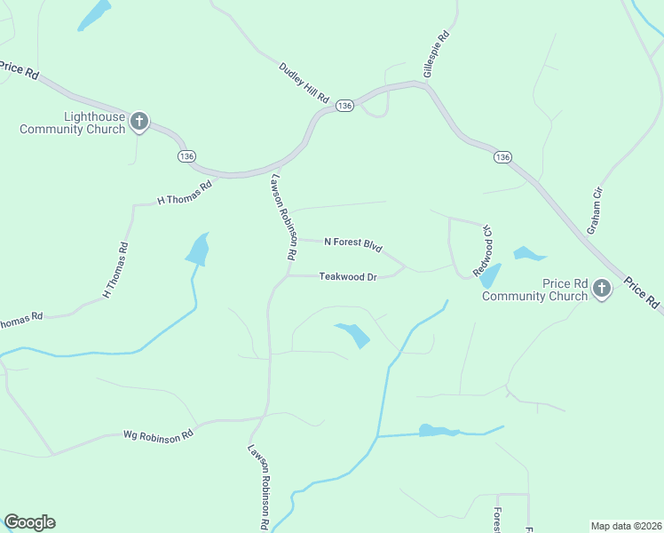 map of restaurants, bars, coffee shops, grocery stores, and more near 5347 Teakwood Drive in Gainesville