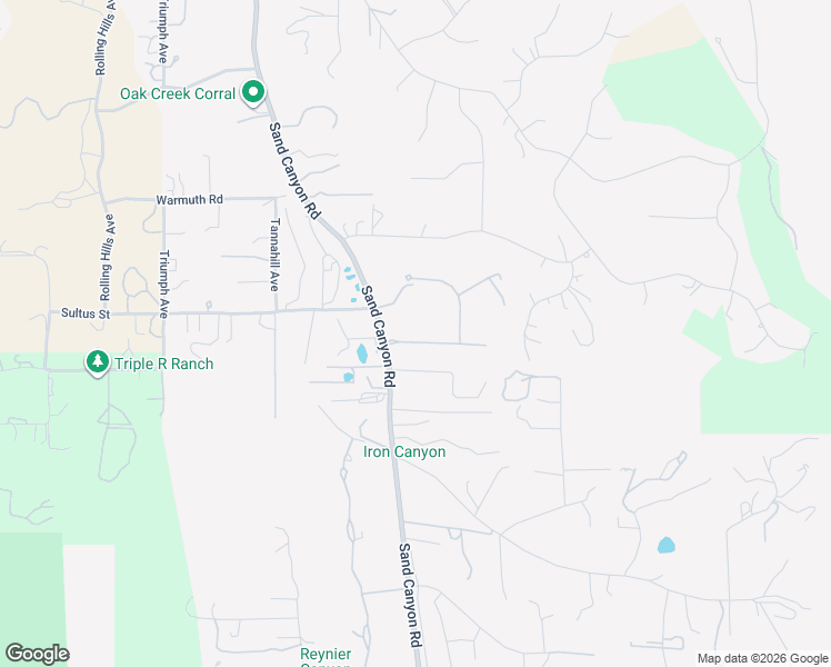 map of restaurants, bars, coffee shops, grocery stores, and more near 15929 Mandalay Road in Santa Clarita