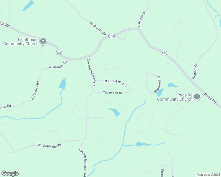 map of restaurants, bars, coffee shops, grocery stores, and more near 5347 Teakwood Drive in Gainesville