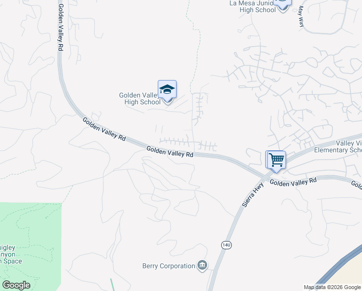 map of restaurants, bars, coffee shops, grocery stores, and more near 26038 Stag Hollow Court in Santa Clarita