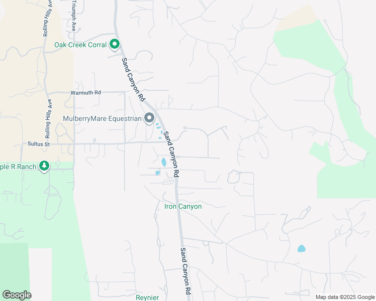 map of restaurants, bars, coffee shops, grocery stores, and more near 15929 Mandalay Road in Santa Clarita