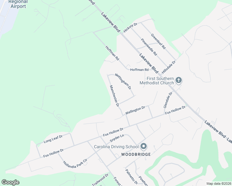 map of restaurants, bars, coffee shops, grocery stores, and more near 1476 Manchester Drive in Hartsville