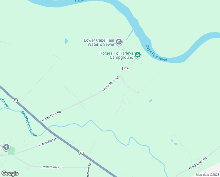 map of restaurants, bars, coffee shops, grocery stores, and more near 632 Locks 1 Road in Riegelwood