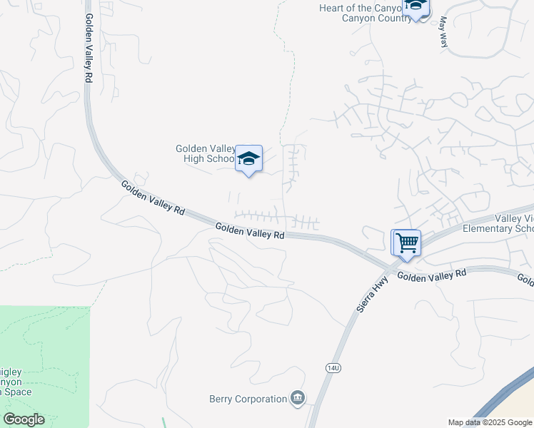 map of restaurants, bars, coffee shops, grocery stores, and more near 26045 Marquis Court in Santa Clarita