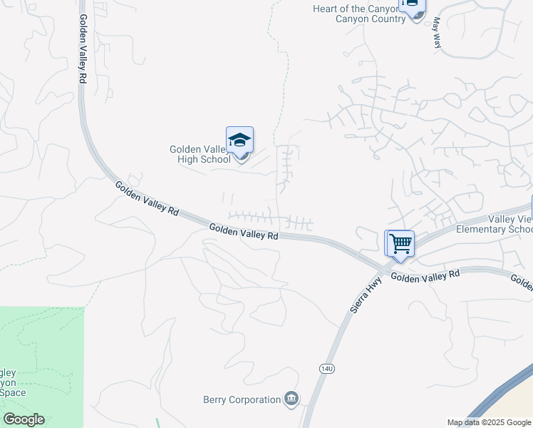 map of restaurants, bars, coffee shops, grocery stores, and more near 26045 Marquis Court in Santa Clarita