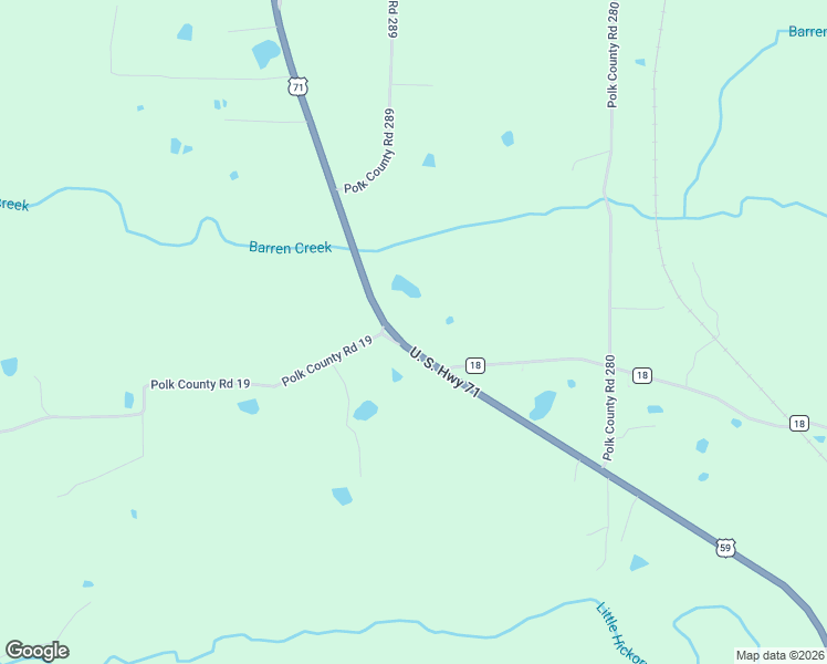 map of restaurants, bars, coffee shops, grocery stores, and more near 6088 U.S. 71 in Cove