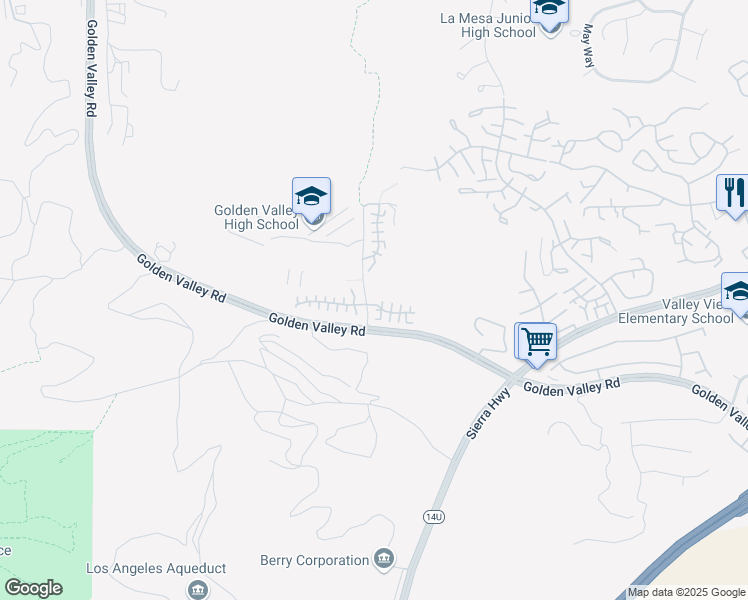 map of restaurants, bars, coffee shops, grocery stores, and more near 20402 Acedia Court in Santa Clarita