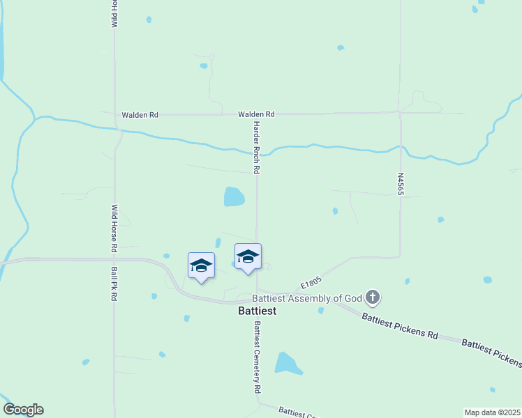 map of restaurants, bars, coffee shops, grocery stores, and more near in Battiest