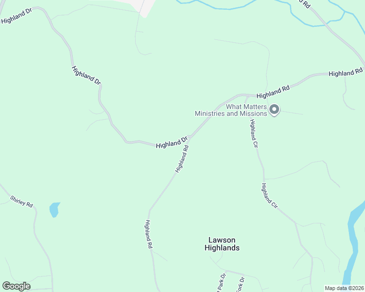 map of restaurants, bars, coffee shops, grocery stores, and more near 4736 Highland Road in Gainesville