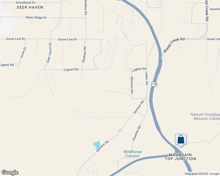 map of restaurants, bars, coffee shops, grocery stores, and more near 8940 Montara Road in Pinon Hills