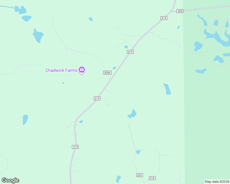map of restaurants, bars, coffee shops, grocery stores, and more near 106 County Road 215 in Oxford