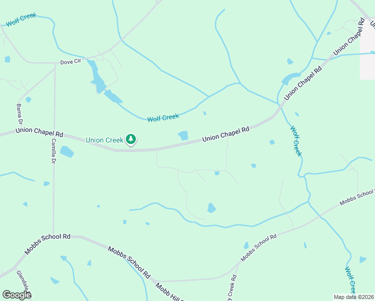 map of restaurants, bars, coffee shops, grocery stores, and more near 2574 Union Chapel Road in Union Grove