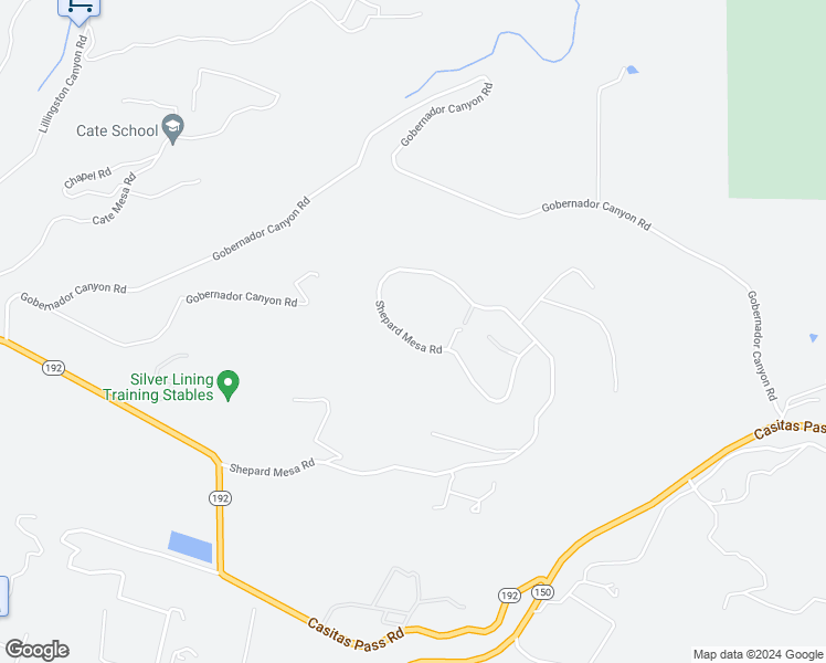 map of restaurants, bars, coffee shops, grocery stores, and more near 7380 Shepard Mesa Road in Carpinteria