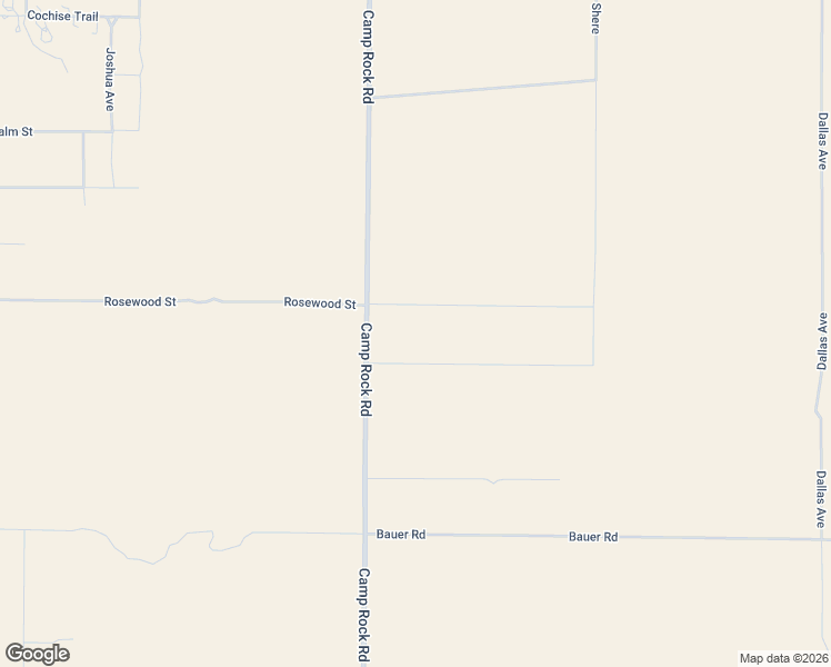 map of restaurants, bars, coffee shops, grocery stores, and more near Camp Rock Road in Lucerne Valley