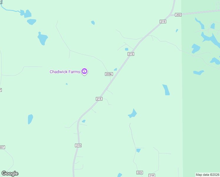 map of restaurants, bars, coffee shops, grocery stores, and more near 106 County Road 215 in Oxford