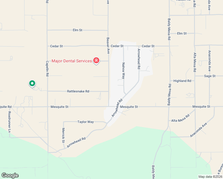 map of restaurants, bars, coffee shops, grocery stores, and more near 8227 Beaver Avenue in Phelan