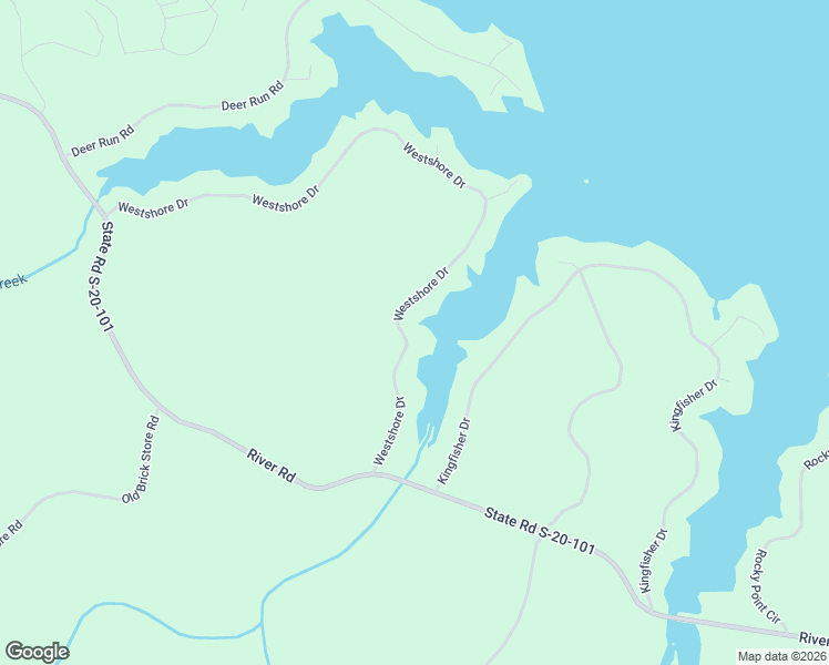 map of restaurants, bars, coffee shops, grocery stores, and more near 1375 Westshore Drive in Ridgeway