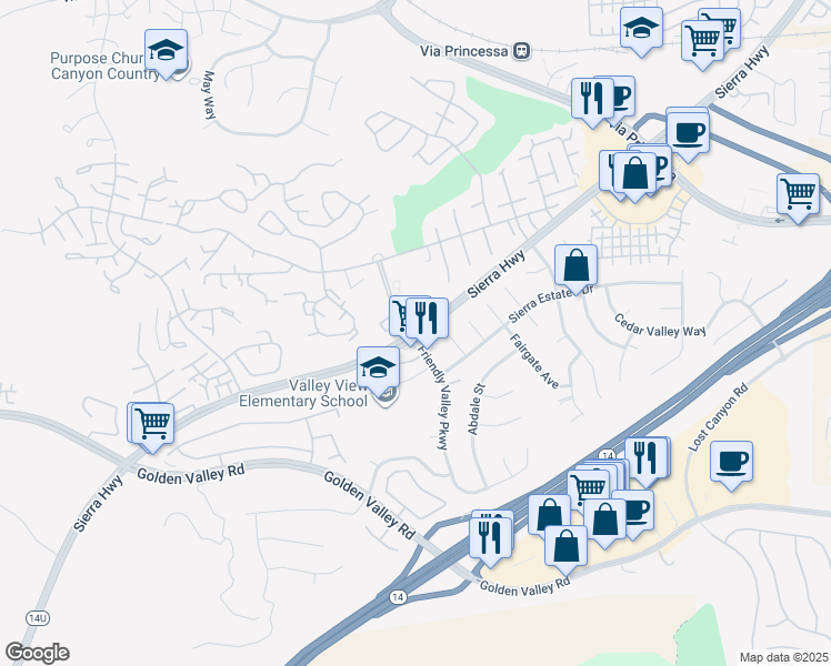 Sierra Hwy & Friendly Valley Pkwy, Santa Clarita CA Walk Score