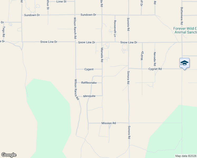 map of restaurants, bars, coffee shops, grocery stores, and more near 8260 Manada Road in Phelan