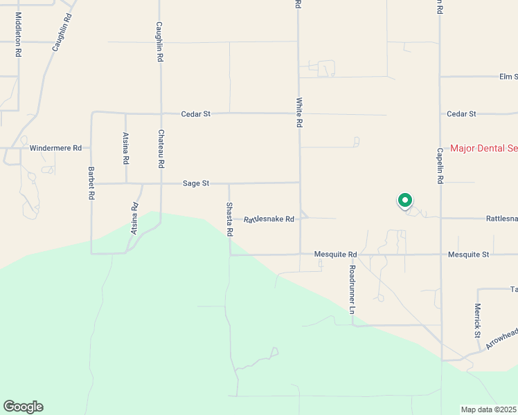 map of restaurants, bars, coffee shops, grocery stores, and more near 8288 White Road in Phelan