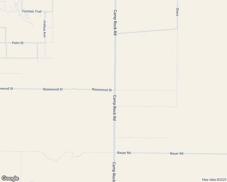 map of restaurants, bars, coffee shops, grocery stores, and more near Rosewood Street in Lucerne Valley