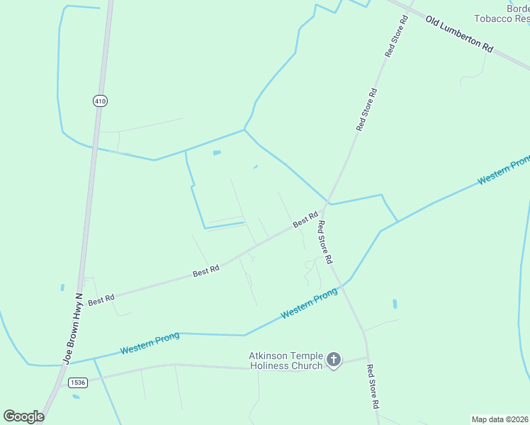 map of restaurants, bars, coffee shops, grocery stores, and more near 74 Jethro George Lane in Whiteville