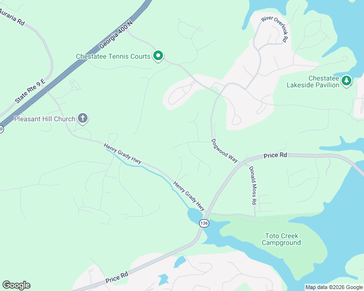 map of restaurants, bars, coffee shops, grocery stores, and more near 185 Stonehaven Drive in Dawsonville