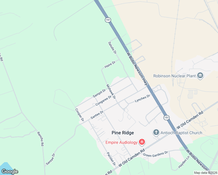 map of restaurants, bars, coffee shops, grocery stores, and more near 1840 Mohawk Drive in Hartsville