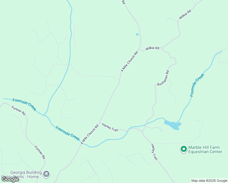 map of restaurants, bars, coffee shops, grocery stores, and more near 1283 4 Mile Church Road in Ball Ground