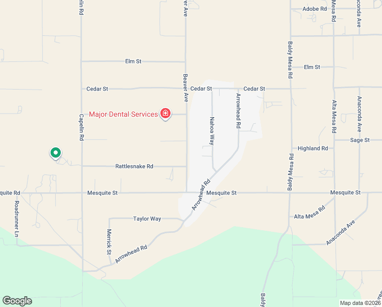 map of restaurants, bars, coffee shops, grocery stores, and more near 8249 Beaver Avenue in Phelan