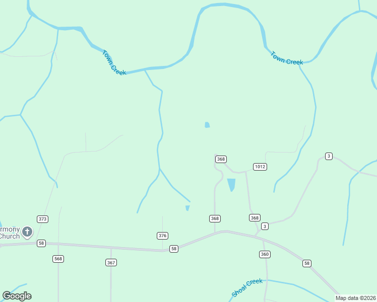 map of restaurants, bars, coffee shops, grocery stores, and more near 191 County Road 368 in Albertville