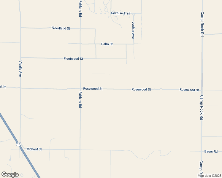 map of restaurants, bars, coffee shops, grocery stores, and more near Rosewood Street in Lucerne Valley