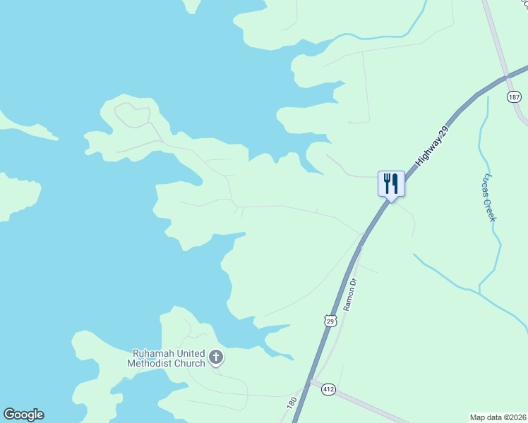 map of restaurants, bars, coffee shops, grocery stores, and more near 419 Island Point Road in Starr