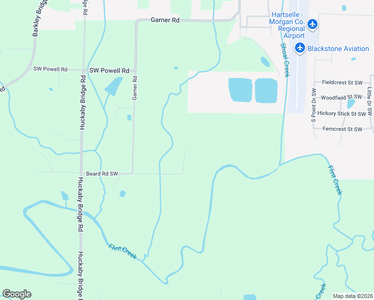 map of restaurants, bars, coffee shops, grocery stores, and more near 398 Beard Road Southwest in Hartselle