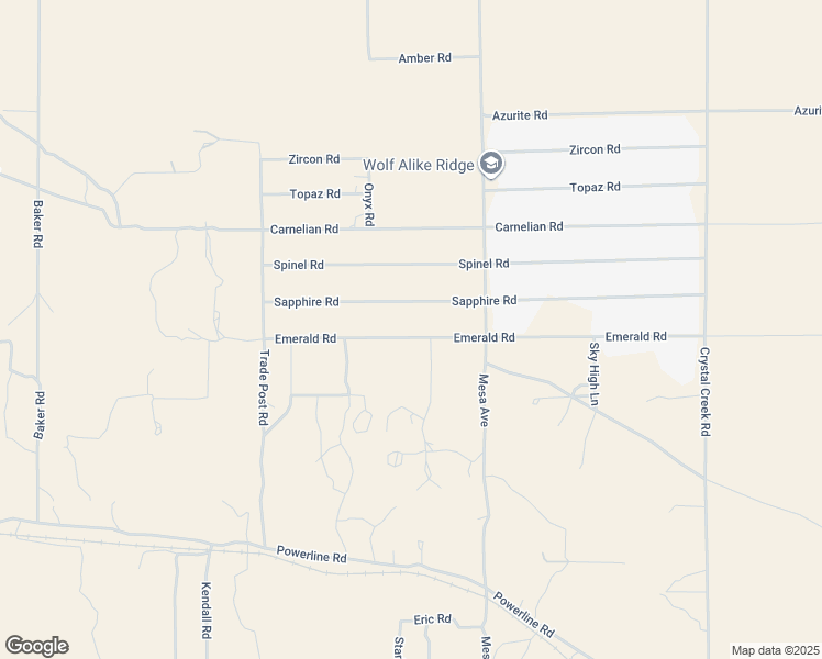 map of restaurants, bars, coffee shops, grocery stores, and more near 32358 Emerald Road in Lucerne Valley
