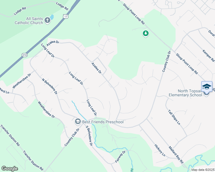 map of restaurants, bars, coffee shops, grocery stores, and more near 102 Blossom Circle in Hampstead