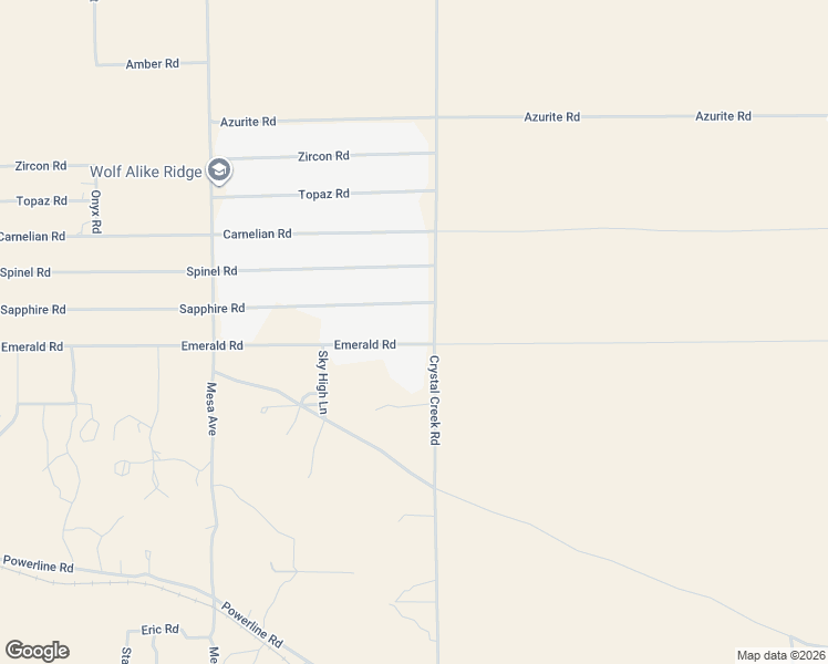 map of restaurants, bars, coffee shops, grocery stores, and more near 32842 Emerald Road in Lucerne Valley