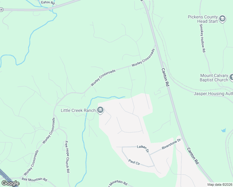 map of restaurants, bars, coffee shops, grocery stores, and more near 100 Mountain Ivy Court in Jasper