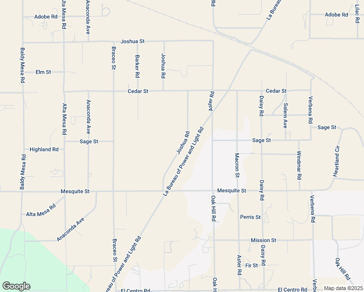 map of restaurants, bars, coffee shops, grocery stores, and more near Joshua Road in Oak Hills