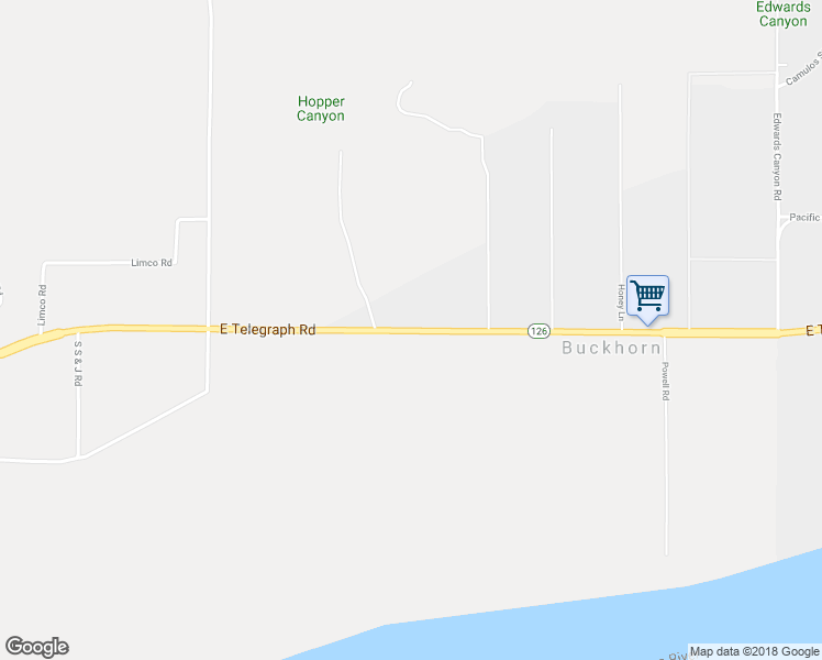 map of restaurants, bars, coffee shops, grocery stores, and more near 2863 East Telegraph Road in Fillmore