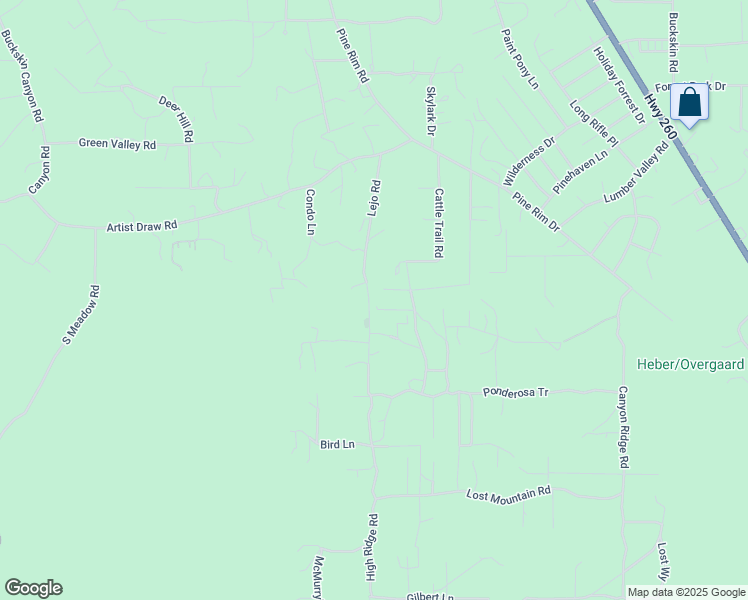 map of restaurants, bars, coffee shops, grocery stores, and more near 2024 Jone's Pass in Navajo County